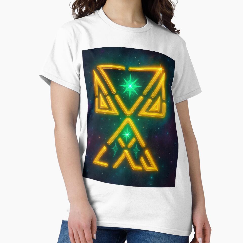 Sacred Geometry Glow – Golden Star by TatjanaMDesign