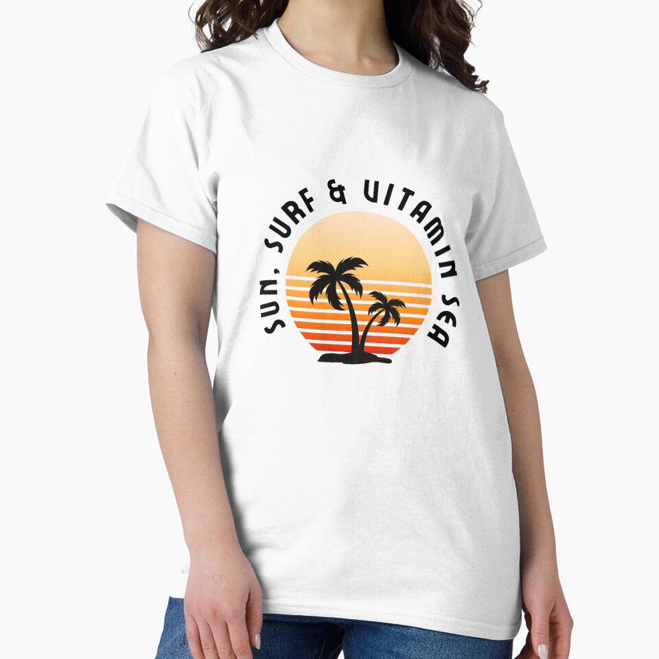 Retro Sunset Surfing Love Funny Quote Design Surfer's Delight by ZenDesigner