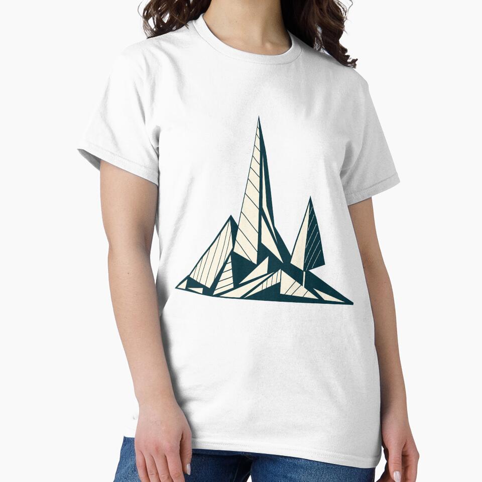 Minimalist Geometric Mountain Design by matybrak