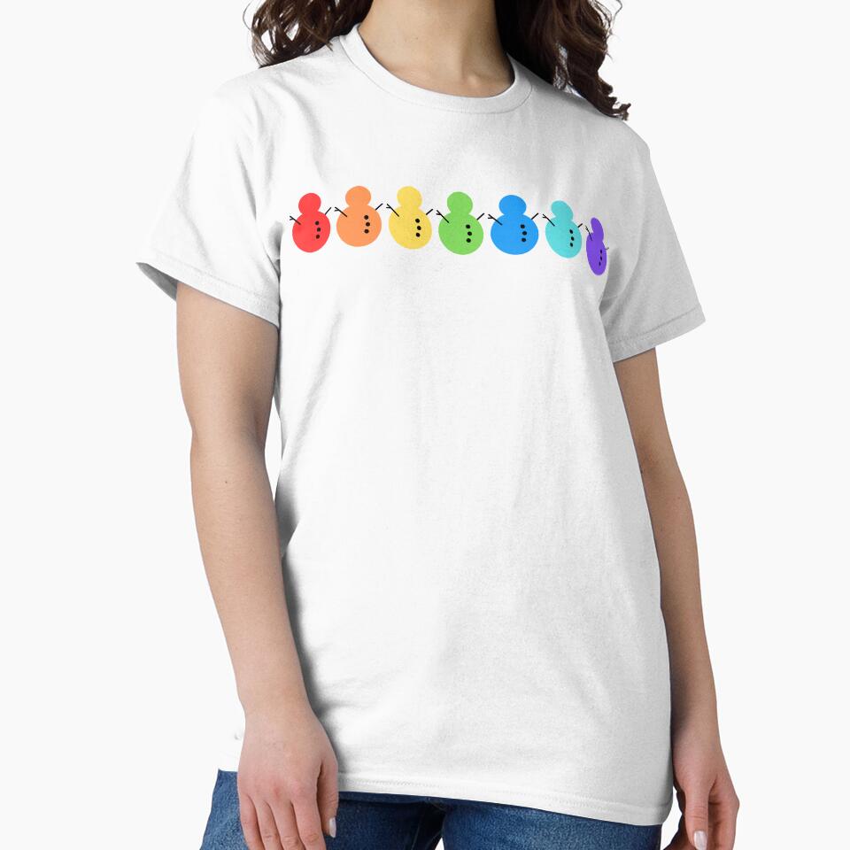 Rainbow Snowman by Stepadoda