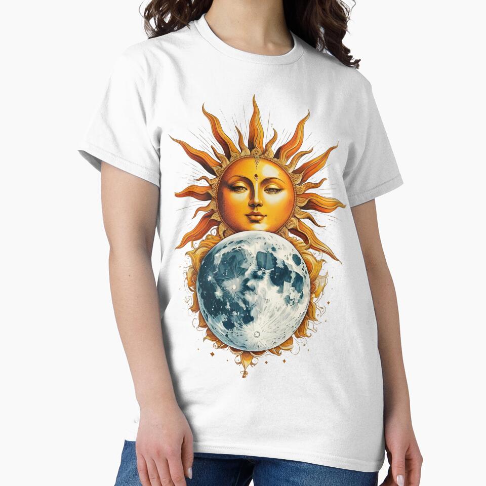 Sun hugging its moon by catcurio