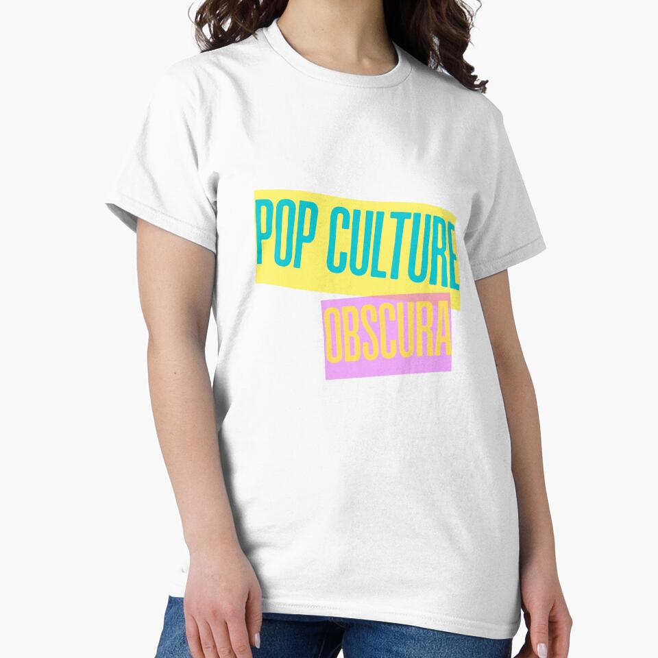 Shop graphic for obscure retro references by Pop Culture Obscura
