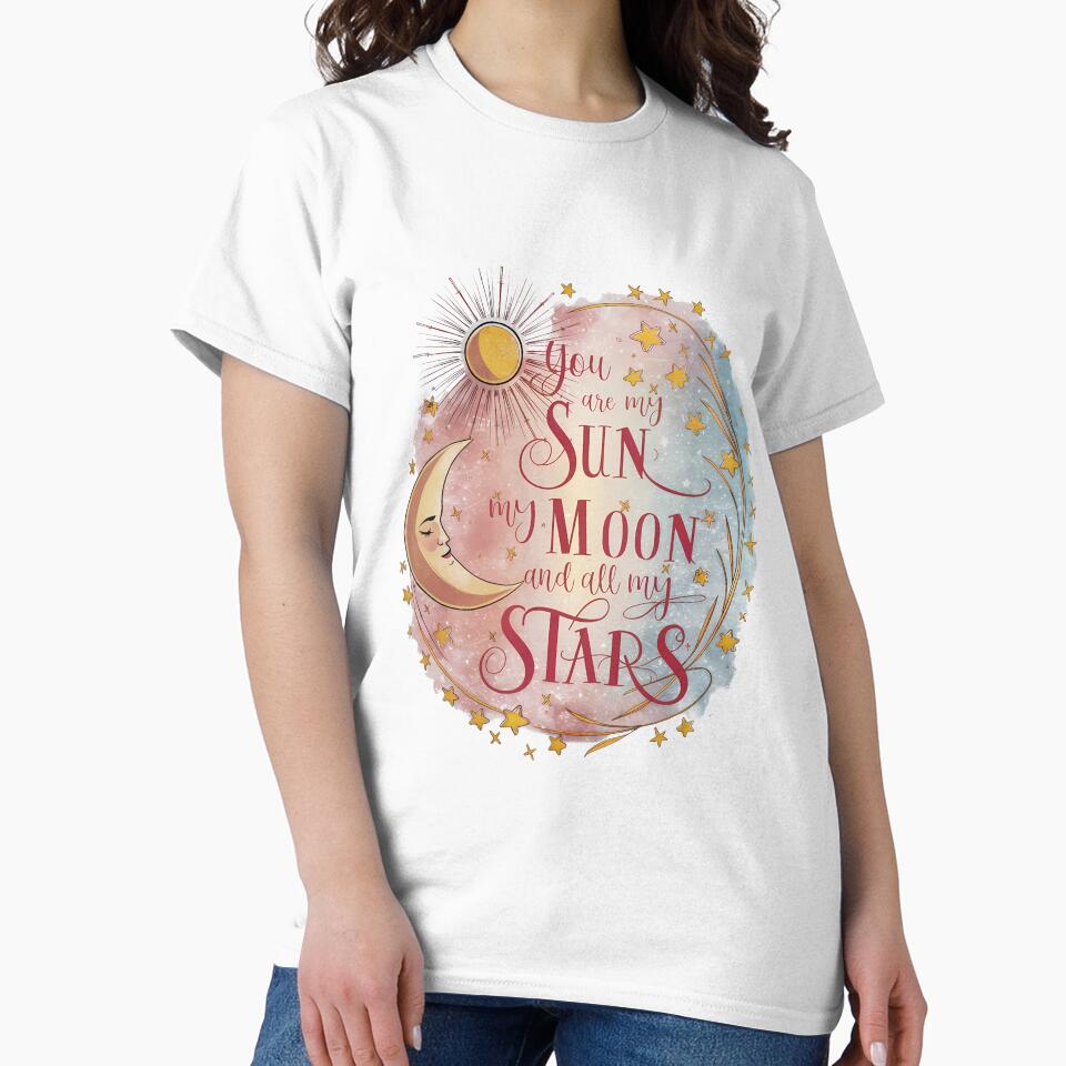 Romantic "Sun, Moon, and Stars" Celestial Design by behnay