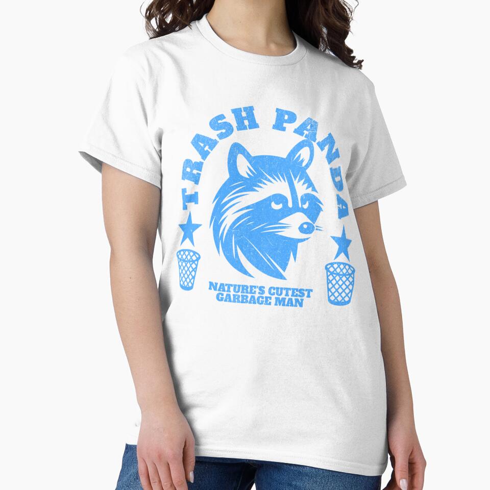 Raccoon trash panda ironic college seal parody blue by DisgustangCO