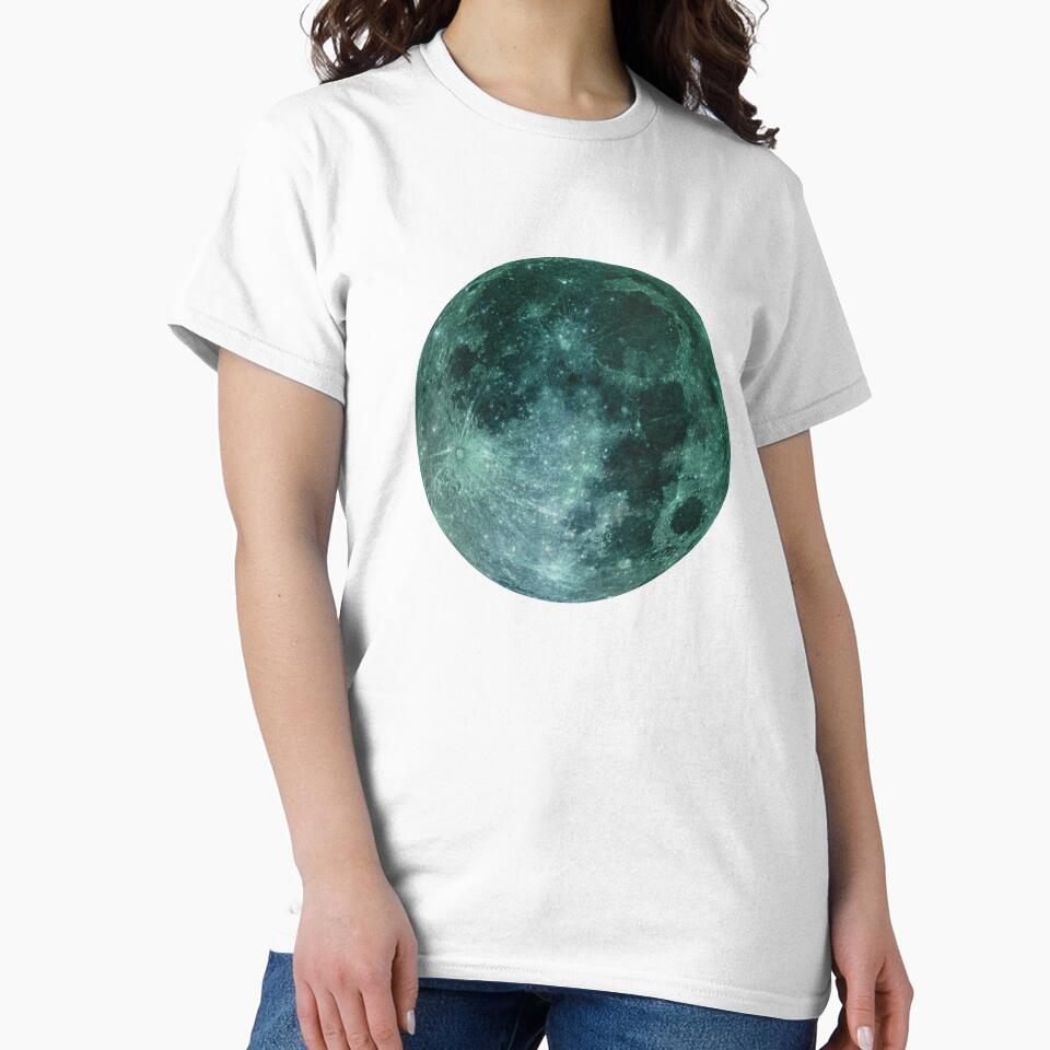 Green shiny moon by mgro-art