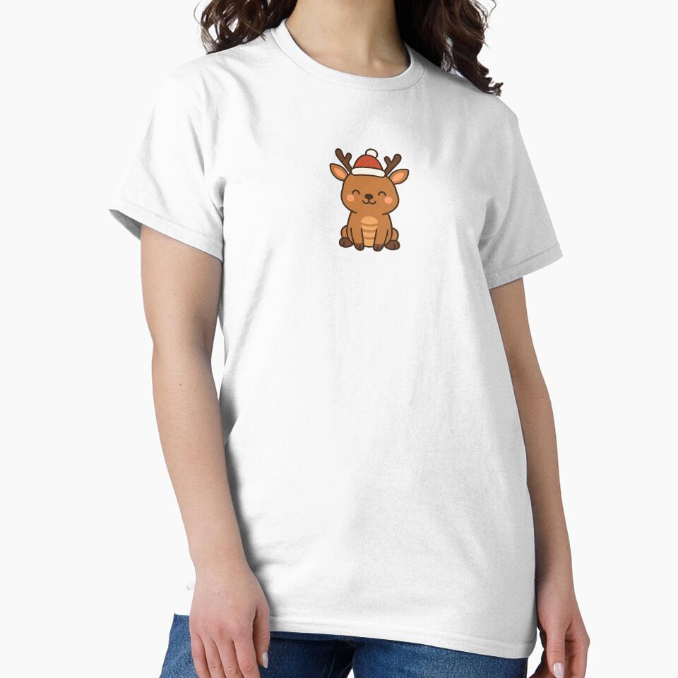 Christmas Kawaii Reindeer ⭐ Cute Cartoon Holiday Gift by ChillTofu