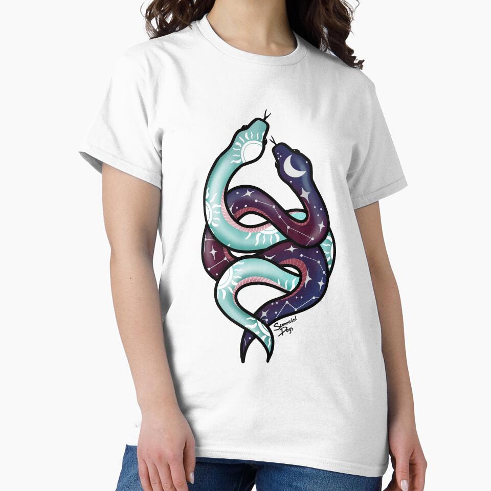 Celestial Sun and Moon Snakes by scrambledpegs