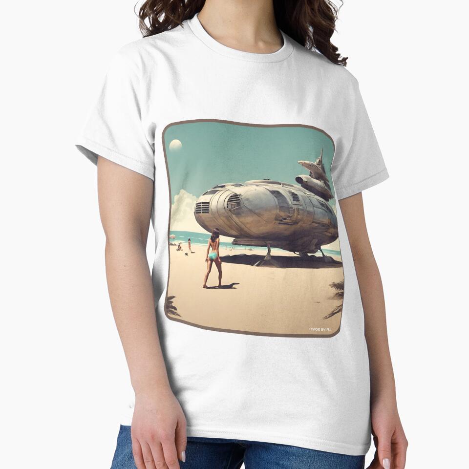 Sci fi Beach landing by Funktastic Designs