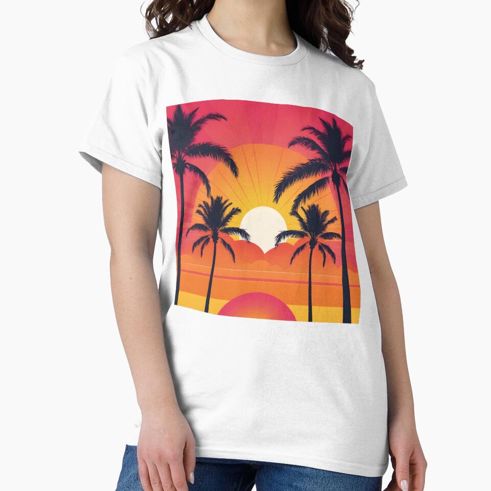 Retro Sunset Palm Trees 80s Vintage Aesthetic - 6 by RELAX STATION