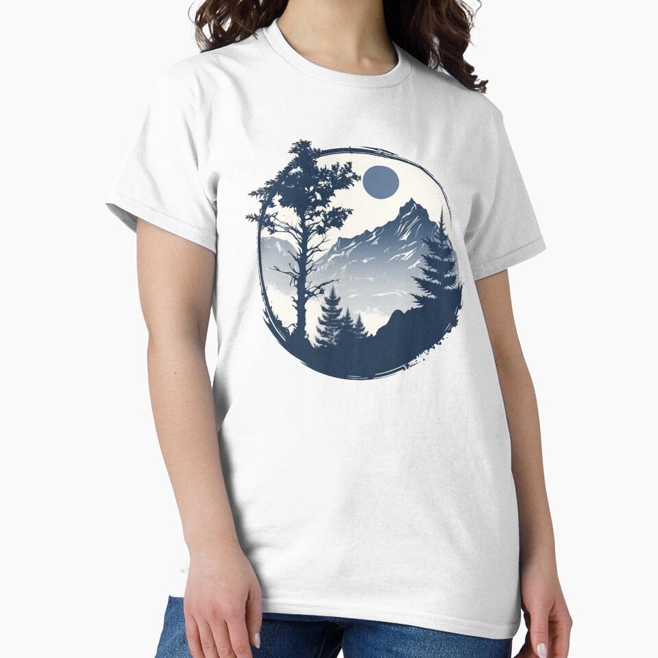 Mountain landscape in a circle by NickChe