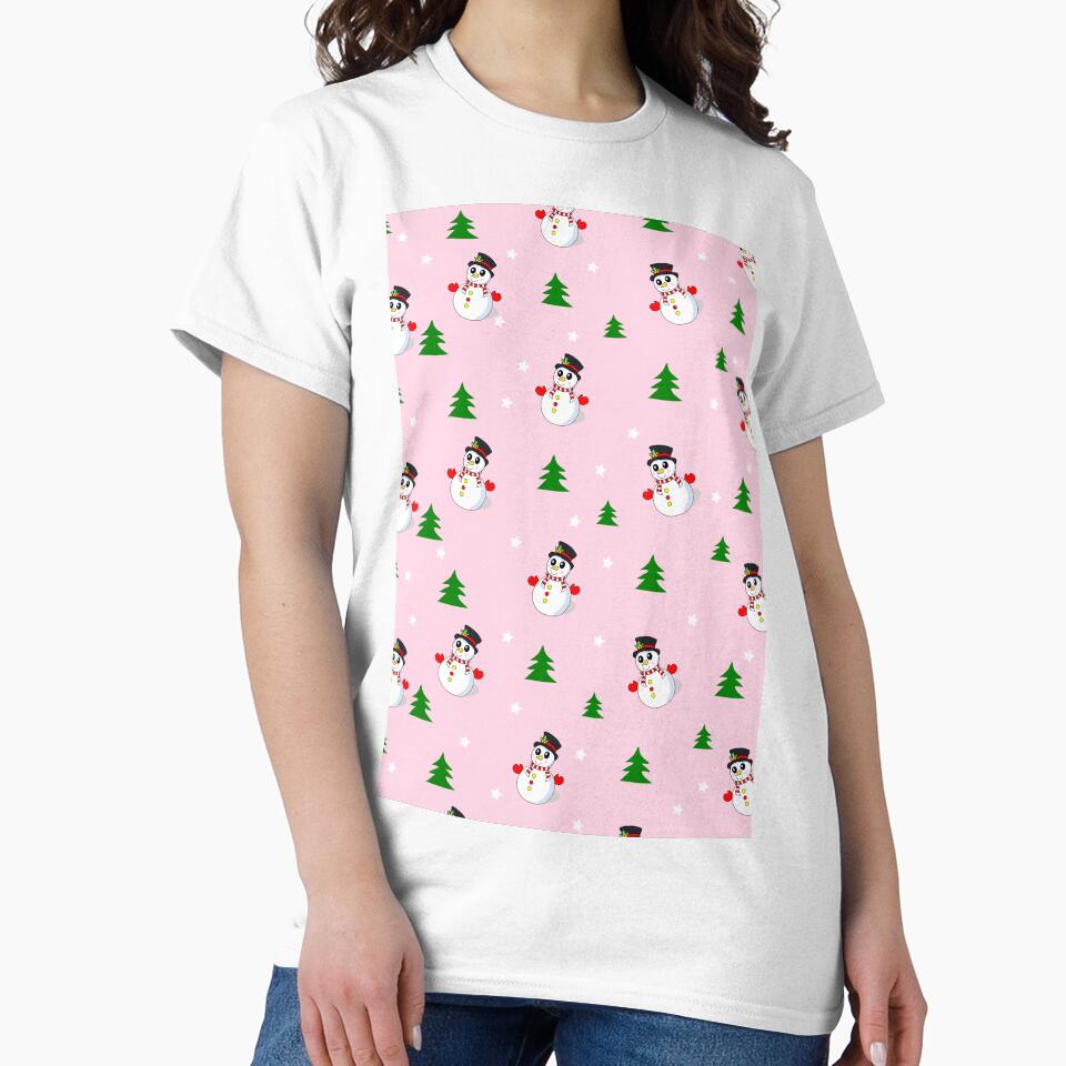 Snowman, Christmas tree pattern by Lush Brush & Line