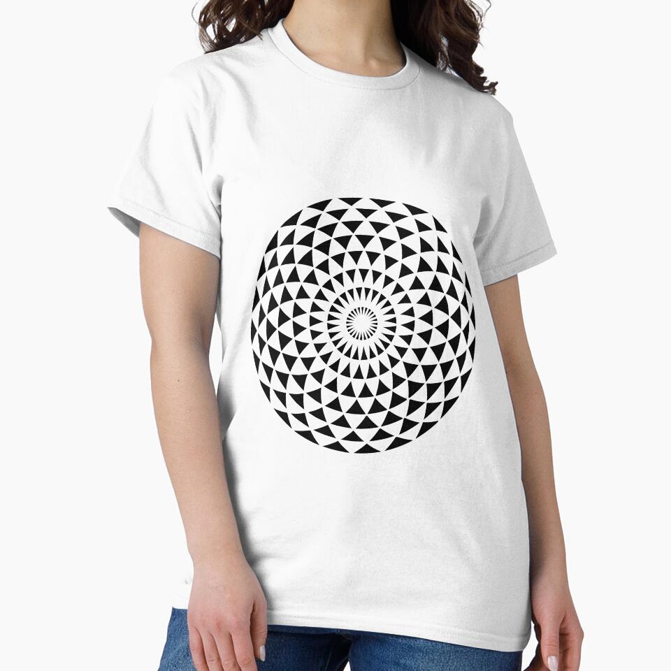 Mandala Torus Black White by Tsveti Dinkova