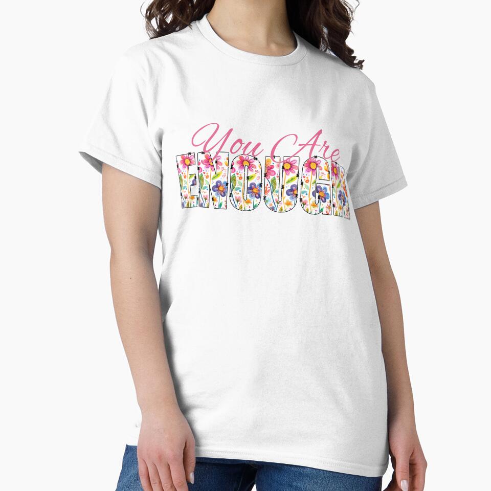 Pretty You Are Enough Floral women_pink by Embers & Incense Co.