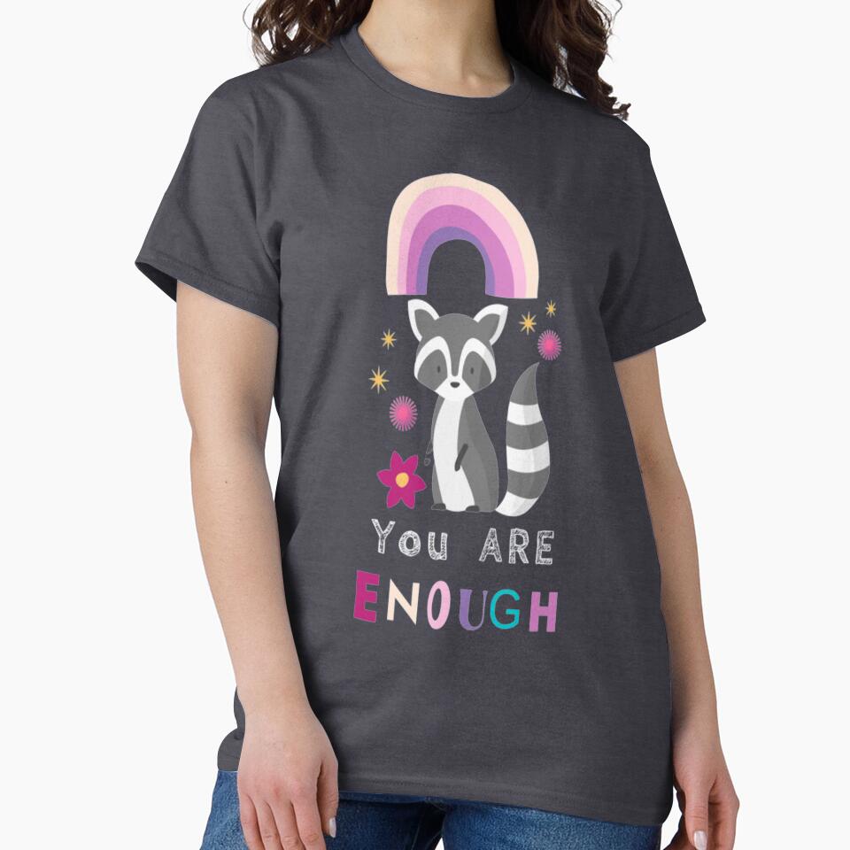 You Are Enough -Colorful Cute Quotes by Rilavie