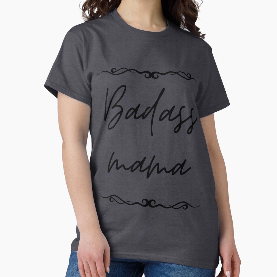 Badass Mama Shirt, Christmas Gift for Mom, Funny Mom Shirt, Strong as a Mother, Mommy Shirt, Gift for Wife, One Bad Mother, Strong Mama by BLUE  bubble