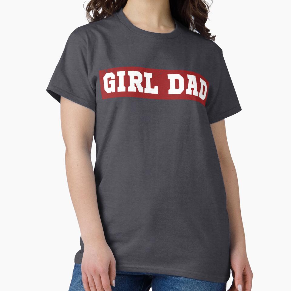 Girl Dad Vintage Athletic Distressed Varsity Font by ShirtRemarks