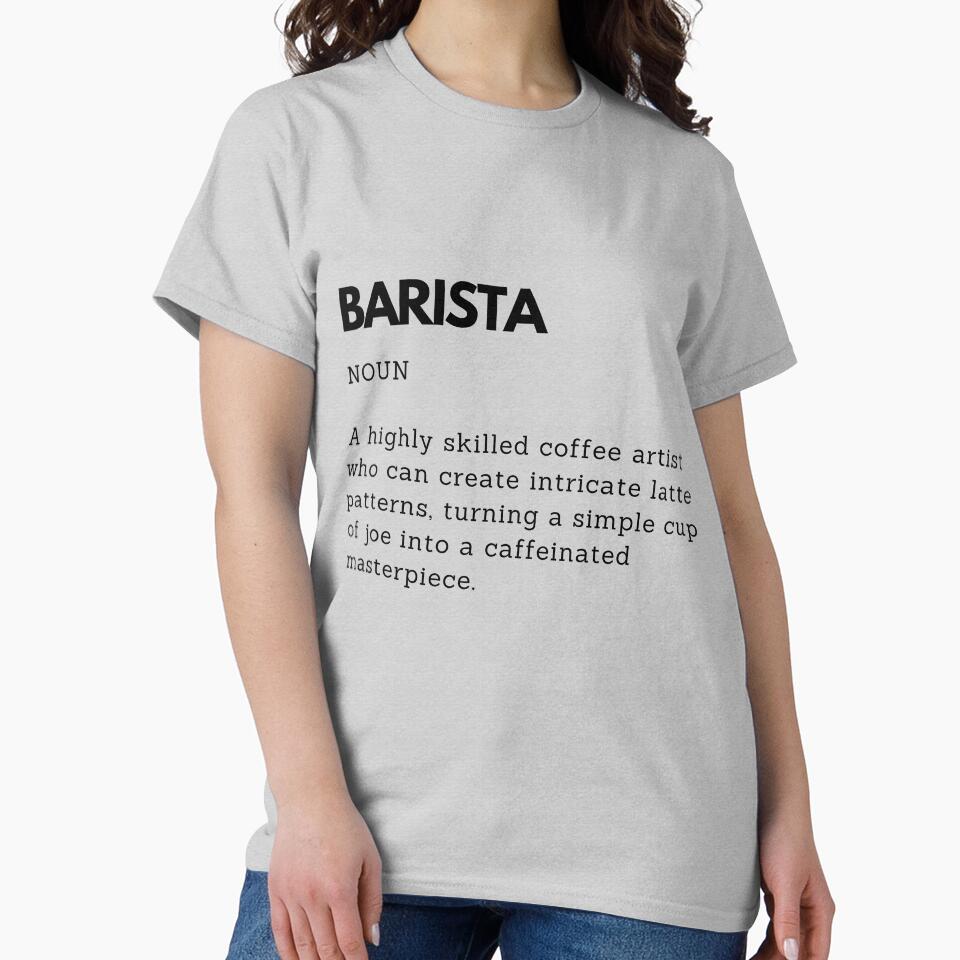 Funny Barista Definition – Coffee Lover Humor by PakoArtStudio