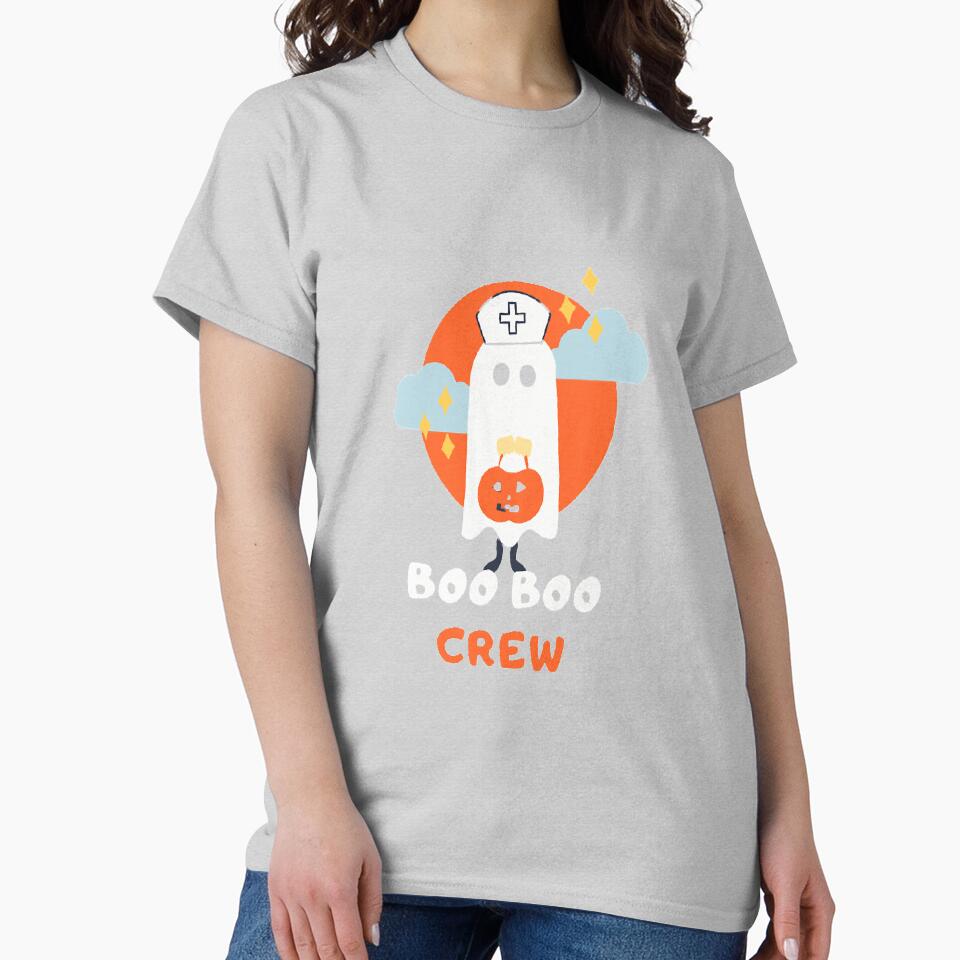 Boo Boo Crew Happy Halloween Funny Gift Tee by NutaBaco