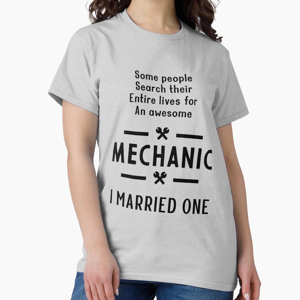 I Married One Mechanic - mechanic Cool Job Gift by DiogoCalheiros