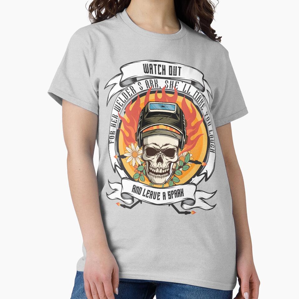 Watch out for her welders ark shell make you laugh and leave a spark by HomeCoquette