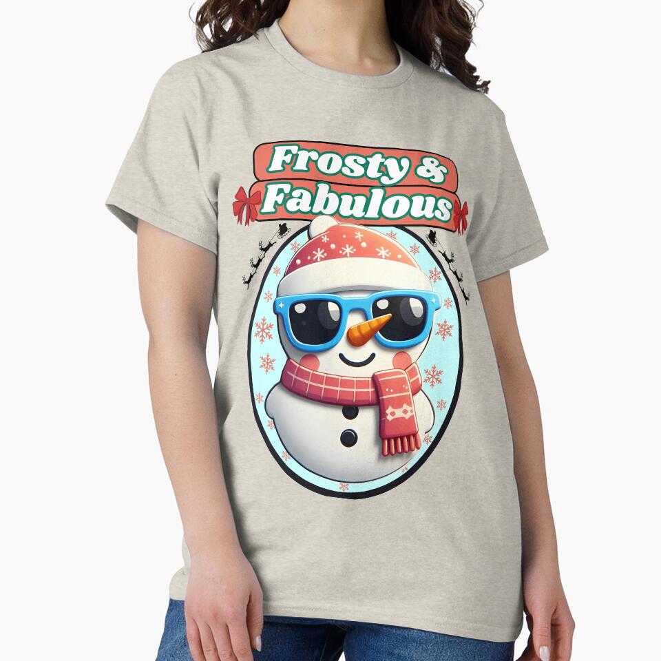 Frosty & Fabulous - Fun Snowman Winter Design by Dantin