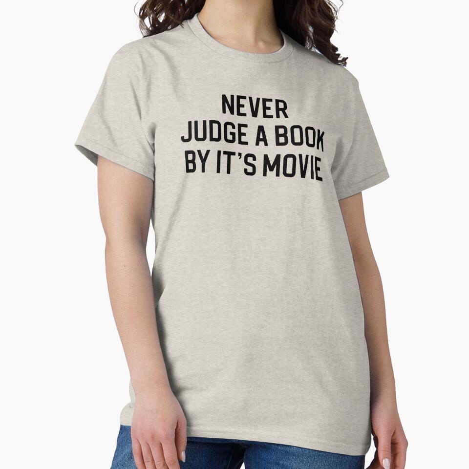 Funny Book Lover Gift Never Judge A Book By It's Movie by kmcollectible