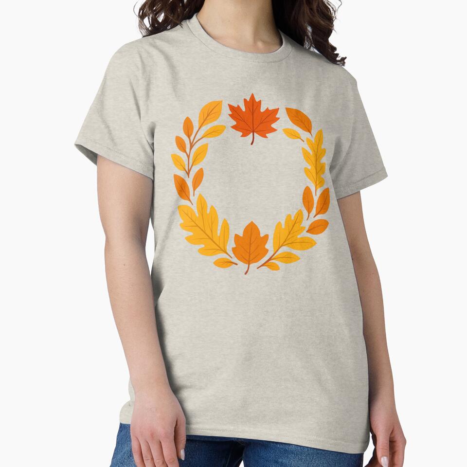 Autumn Leaf Wreath - Cozy Fall Season Design by anna2681