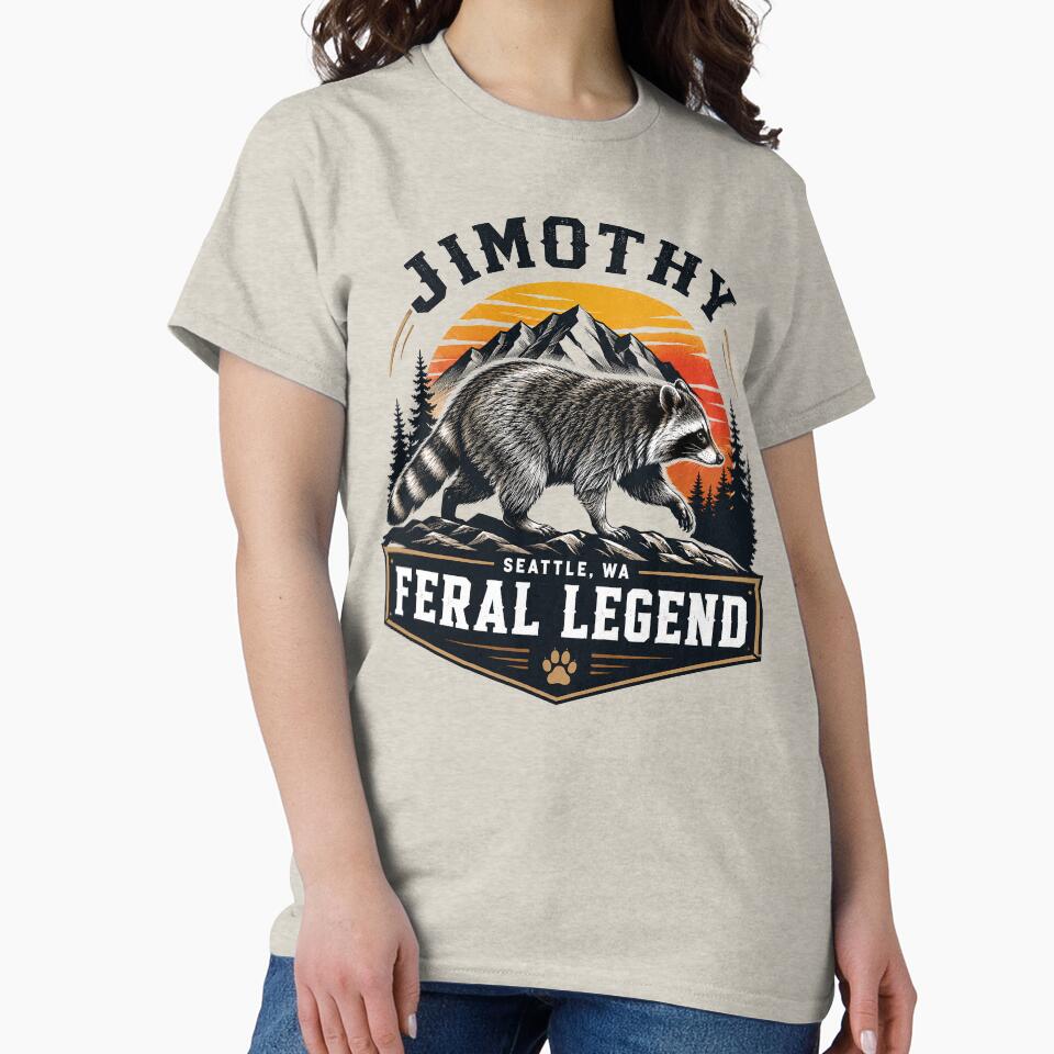 Jimothy Raccoon Funny Animal Meme by wesdesignshop