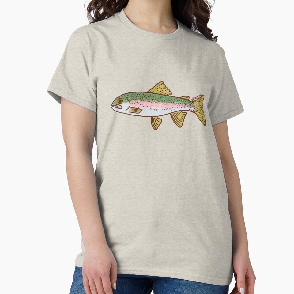 Rainbow Trout Fish by Lavender Crow YYC