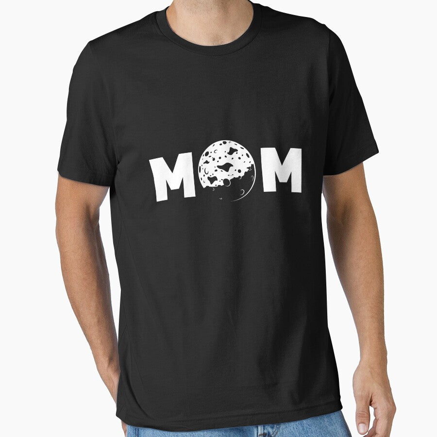 Space Mom Shirt || Mama Space Shirt || Moon T-shirt || Outer Space Shirt || Space Birthday || Astronaut Party || Essential T-shirt by Elhshop ⭐⭐⭐⭐⭐