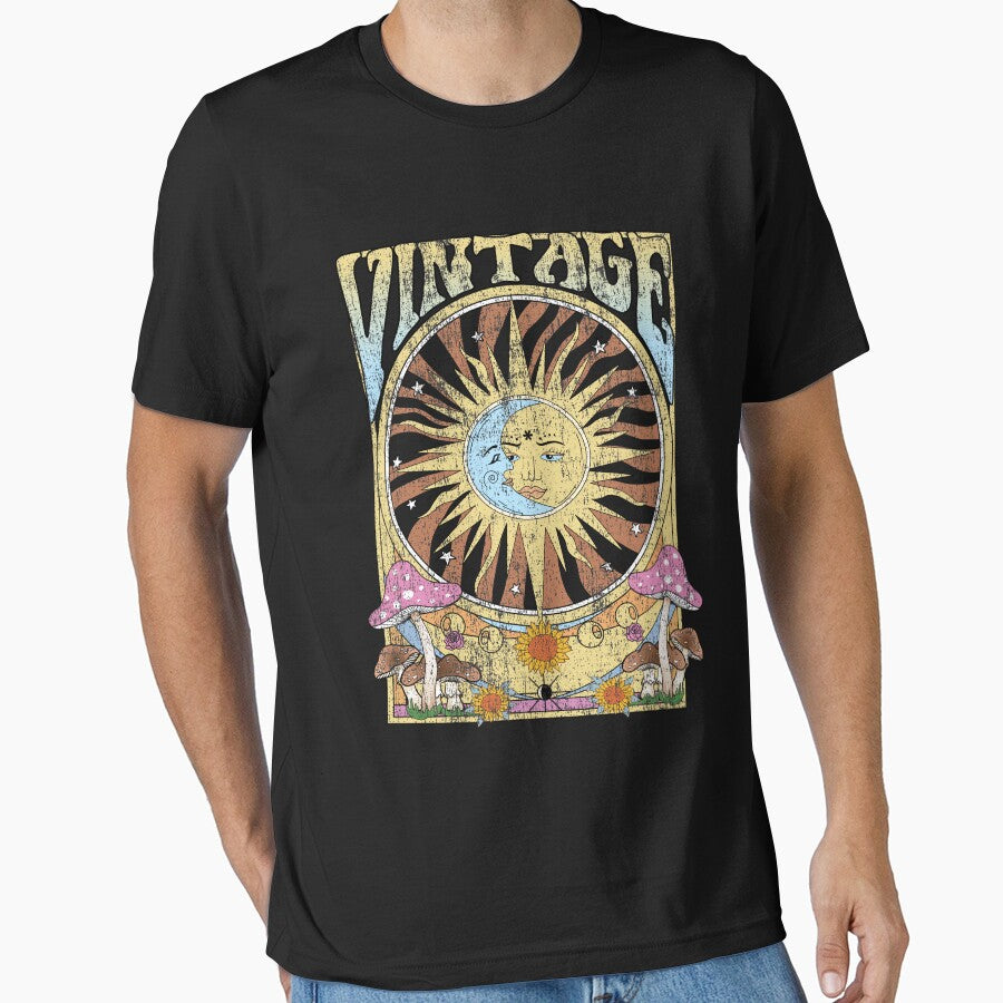 vintage sun & moon by PMSNshop