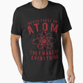 Atom Saying Retro Vintage Distressed Design by JakeRhodes