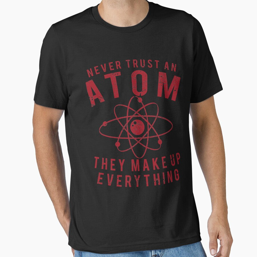 Atom Saying Retro Vintage Distressed Design by JakeRhodes