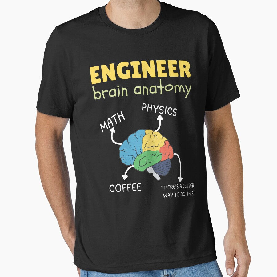 Funny Engineer Saying humor Engineer Brain anatomy by TheTimer