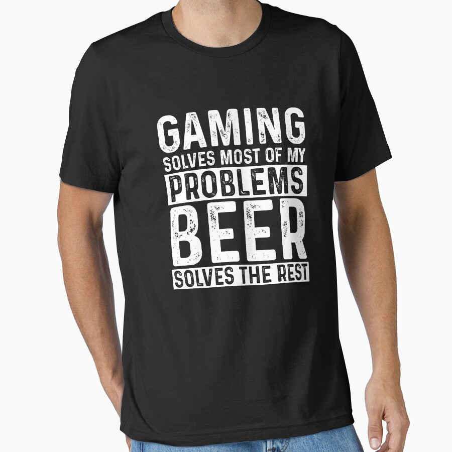 Gaming Solves Most Of My Problems Beer Solves The Rest by KrazyKatz