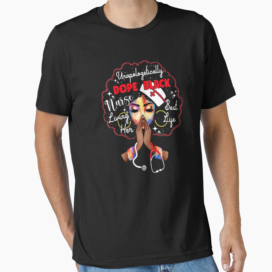 Unapologetic Dope Black Nurse Rn Practitioner Afro Melanin by GardNewerd