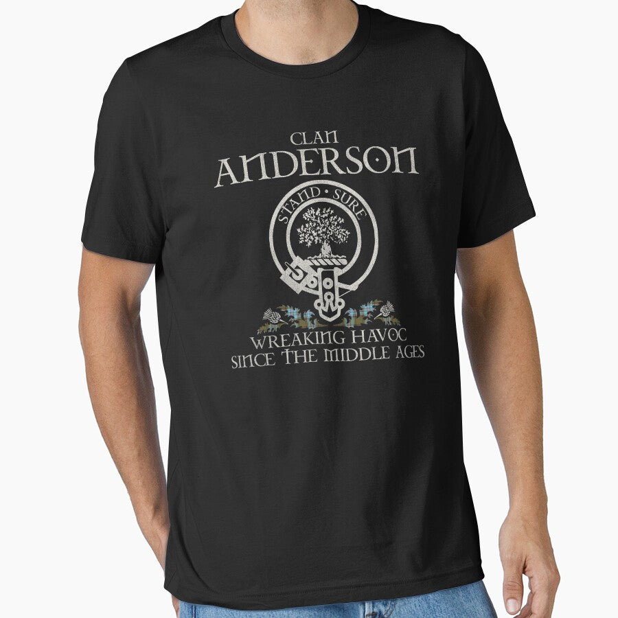 Clan Anderson crest Scottish surname tartan Thistle vintage by Clan1093