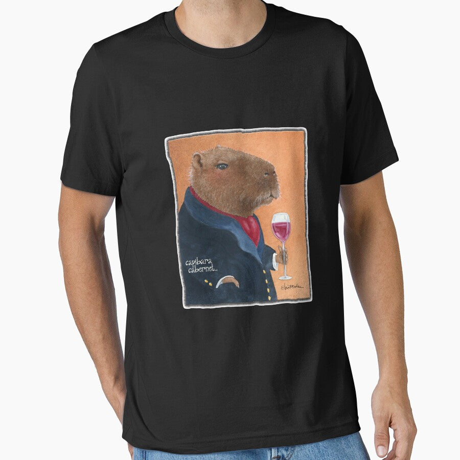 Will Bullas tee capybara cabernet by RosaGuerra12