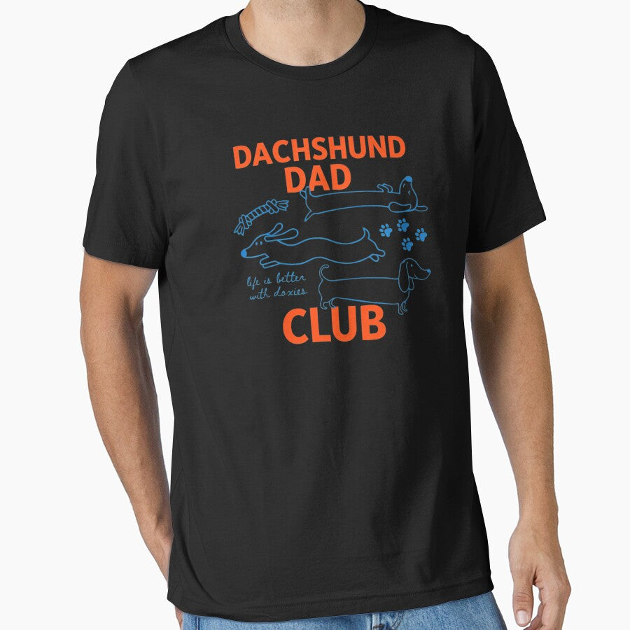 Dachshund Dad Club by krystalRomanart