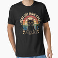 Best Cat Mom Ever – Cute Black Cat Retro Vintage Design by UmazDesigns