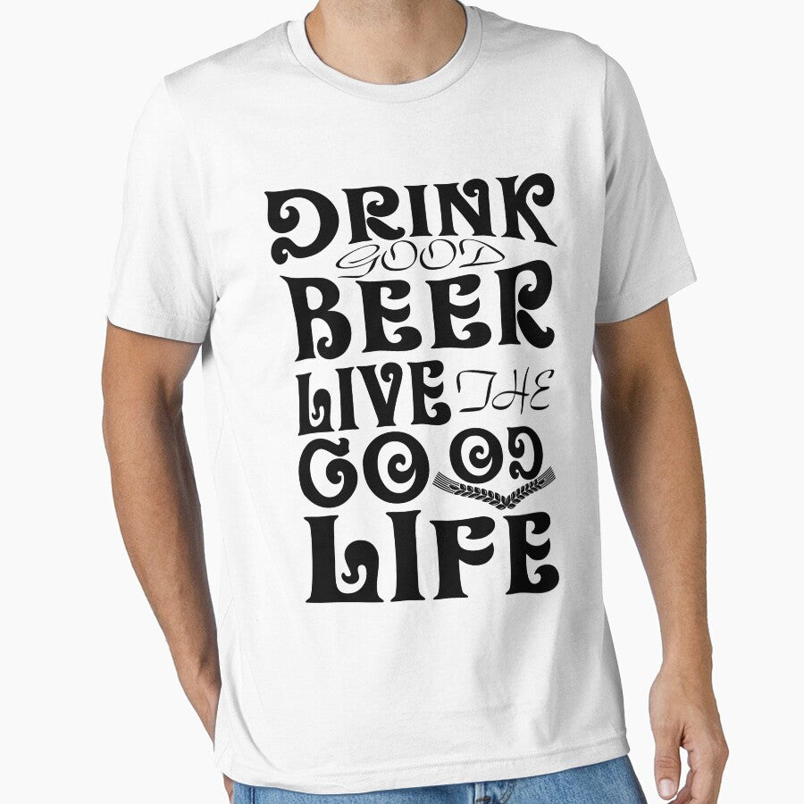 Drink good beer with good friends - Funny beer saying. by tillhunter