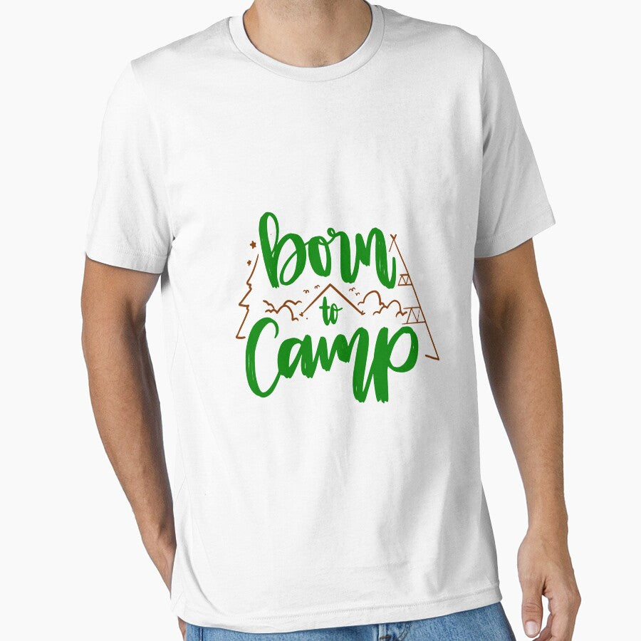 Born to Camp  - Green quotes and brown designs by jwebmarket