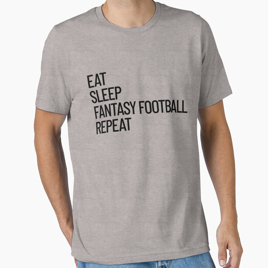 Eat Sleep Check My Lineup Repeat Fantasy Football Gear by DynamicDesign