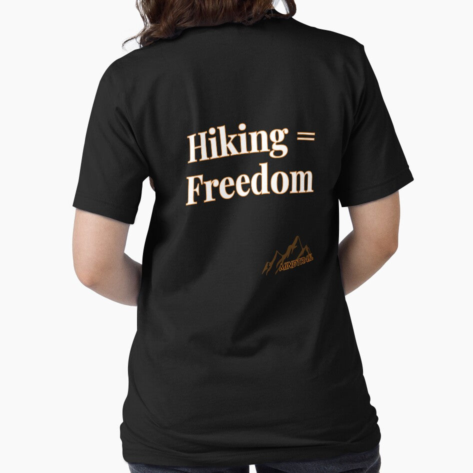 Hiking = Freedom | Outdoor Adventure Quote Shirt – Mind Trail by Still Ronin Art