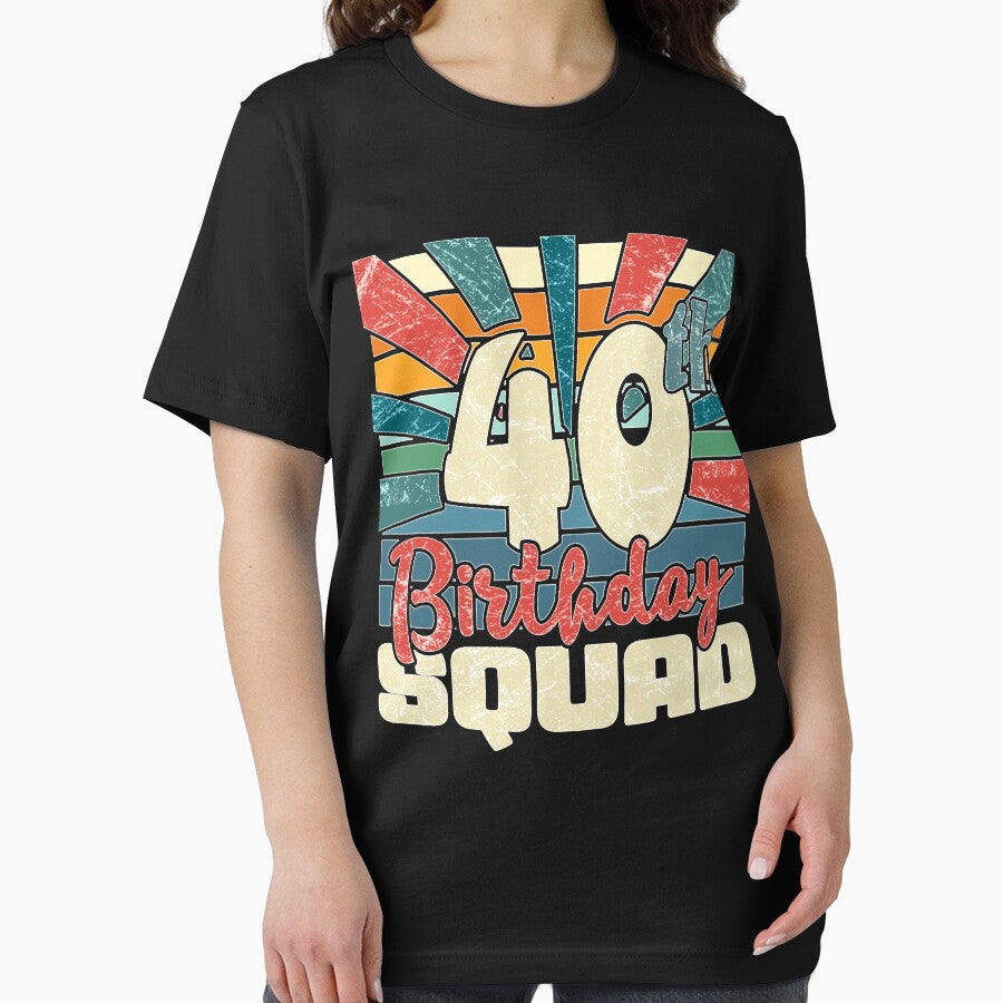 40th Birthday Squad, Funny 40 Year Old Birthday by WenWilli