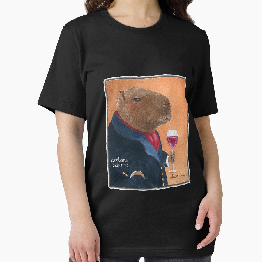Will Bullas tee capybara cabernet by RosaGuerra12