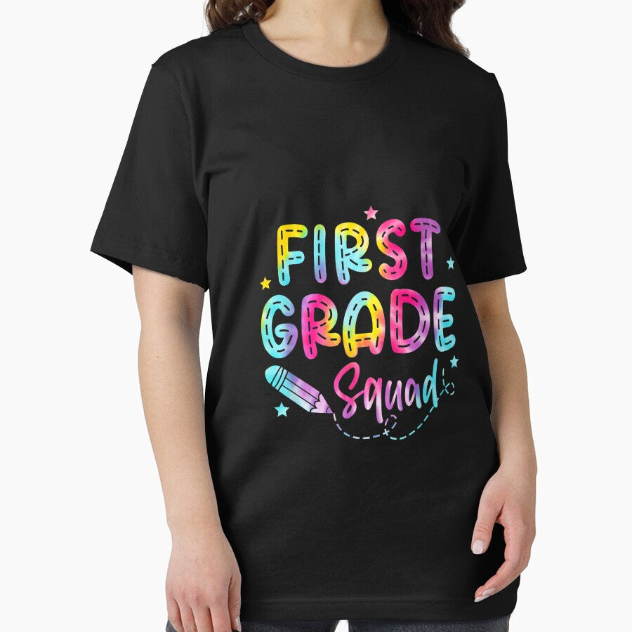 1st First Grade Squad Student Teacher Back To School Tie Dye by FrankIsabel