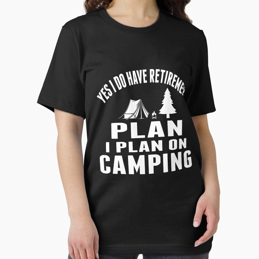 Yes I Do Have A Retirement Plan I Plan On Camping Campfire Camping Gift- Funny Camping Shirt ,Camping Tees, Camp T shirt, Camping Shirt For Men and Women by sols