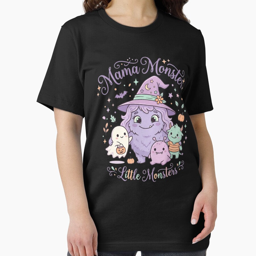 Mama Monster Cute Pastel Halloween Family Matching Little Monsters by KreatoLab