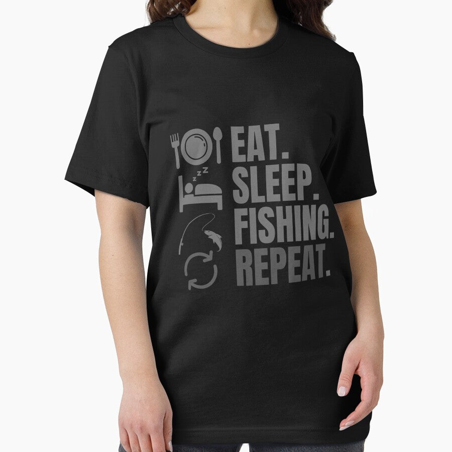 Eat sleep fishing repeat by Creativedsigna